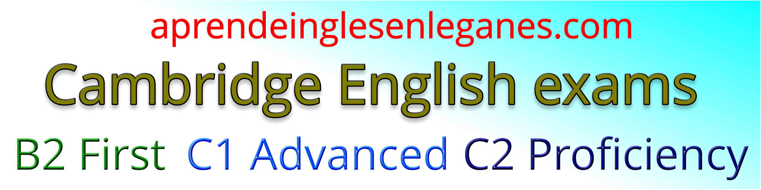 Cambridge English: B2 First, C1 Advanced, C2 Proficiency